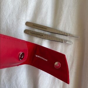 Brand new Tweezerman travel set with case